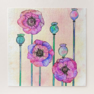 Puzzle rose violet - Peinture
