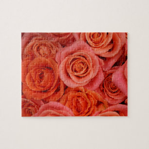 Puzzle Roses de thé à l'orange de pêche