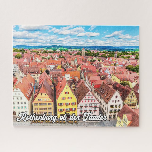 Puzzle Rothenburg ob der Tauber, Allemagne (Horizontal)