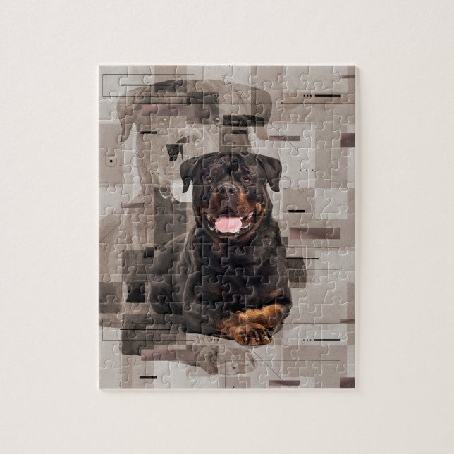Puzzle Rottweiler - art numérique de Metzgerhund (Vertical)