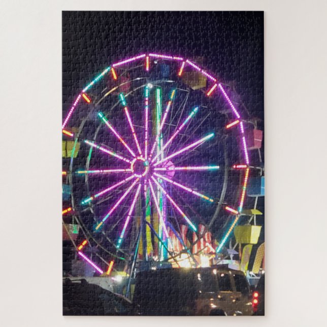 Puzzle Roue de Ferris colorée (Vertical)