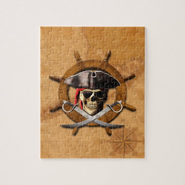 Puzzle Roue de pirate de jolly roger (Vertical)