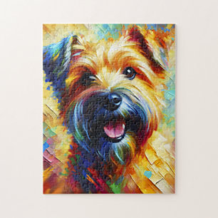 Puzzle Roue Norfolk Terrier Chien Acrylique Imprimer