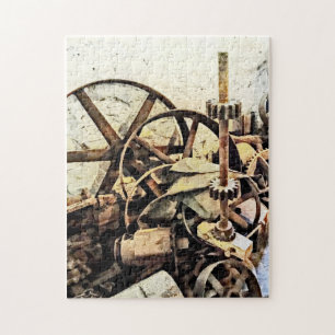 Puzzle Roues et vitesses dans le moulin de blé à moudre