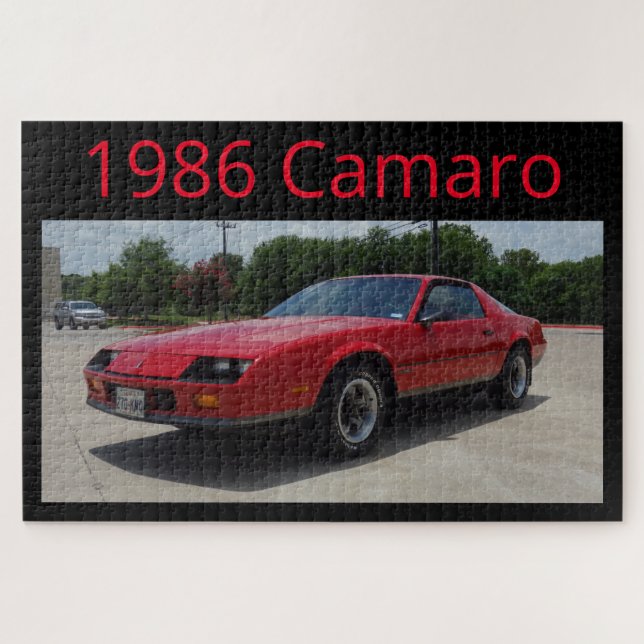 Puzzle rouge Camaro 1986 (Horizontal)