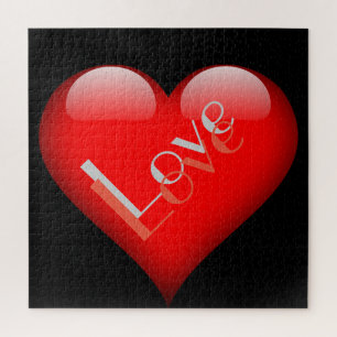 Puzzle Rouge Coeur Attirant Amour Mariage Parisien