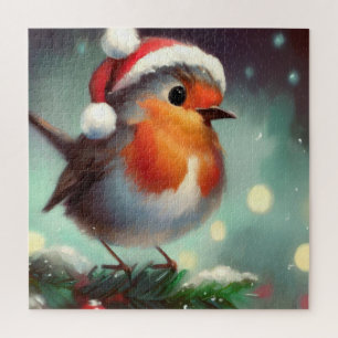 Puzzle Rouge-gorge de Noël (2)