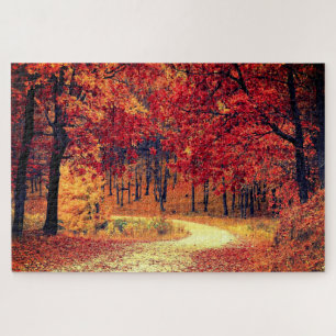 Puzzle Route forestière - Automne - Belle