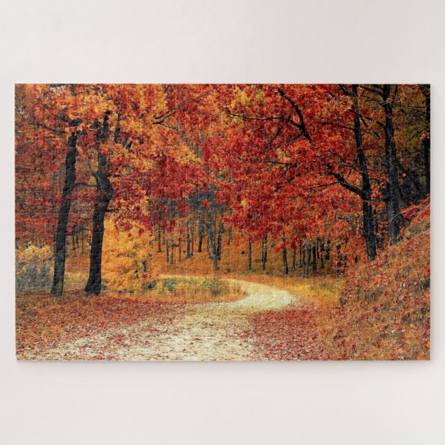 Puzzle Route forestière - Automne - Belle - (Horizontal)