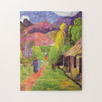 Route Paul Gauguin à Tahiti Art Vintage