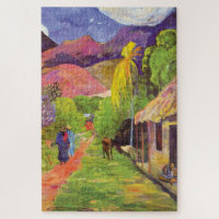 Route Paul Gauguin à Tahiti Art Vintage