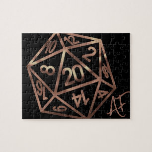 Puzzle RPG Crit AF   Jeu de plateau Imaginaire en cuivre