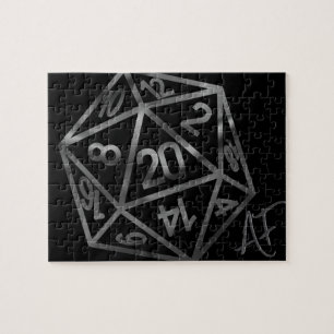 Puzzle RPG Crit AF Joueur de rôle Retro Tabletop PnP