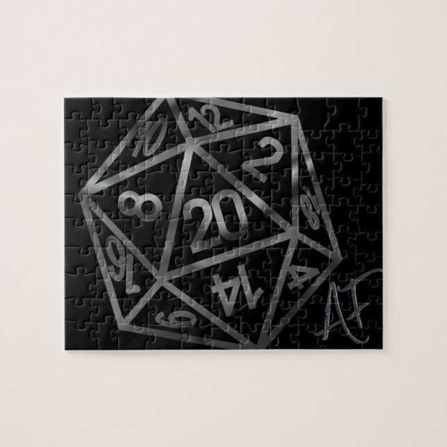 Puzzle RPG Crit AF | Joueur de rôle Retro Tabletop PnP (Horizontal)