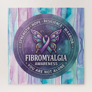 Puzzle Ruban papillon de sensibilisation à la fibromyalgi