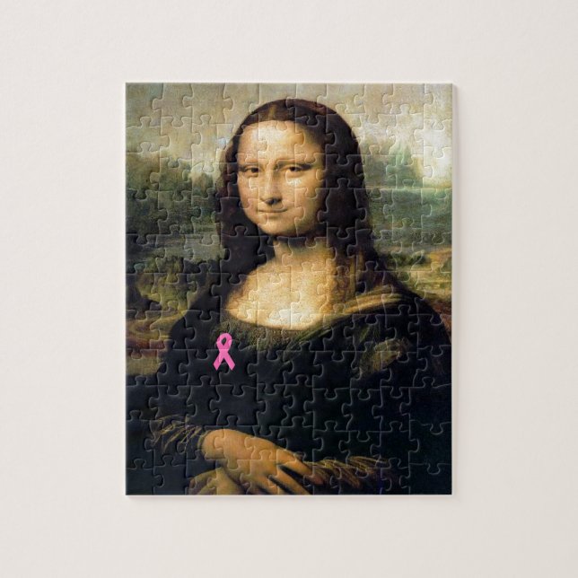 Puzzle Ruban rose Mona Lisa (Vertical)
