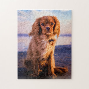 Puzzle Ruby Cavalier King Charles Spaniel Chien Chien Chi