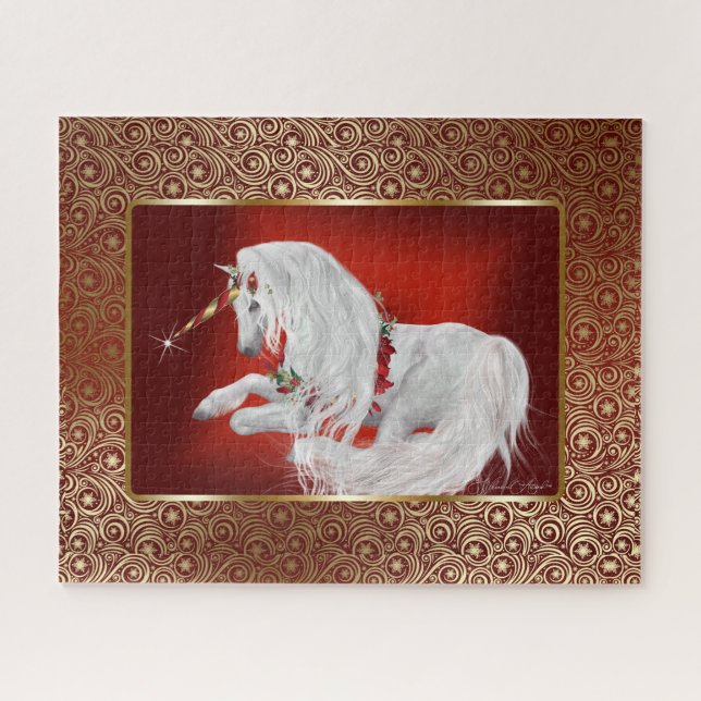 Puzzle Ruby Red Gold Imaginaire Vacances Unicorn (Horizontal)