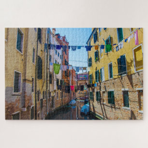Puzzle Rue à Venise avec lave-linge Italie