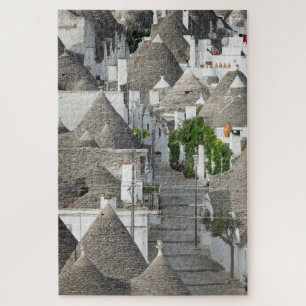 Puzzle Rue avec des maisons de trulli dans Alberobello,