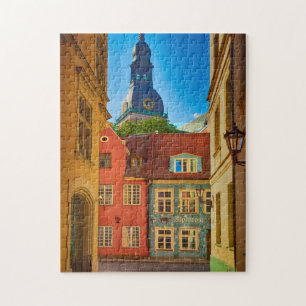 Puzzle Rue de la vieille ville  Estonie