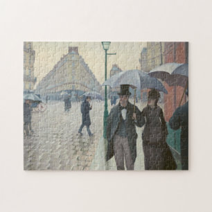 Puzzle Rue de Paris ; Jour pluvieux par Caillebotte