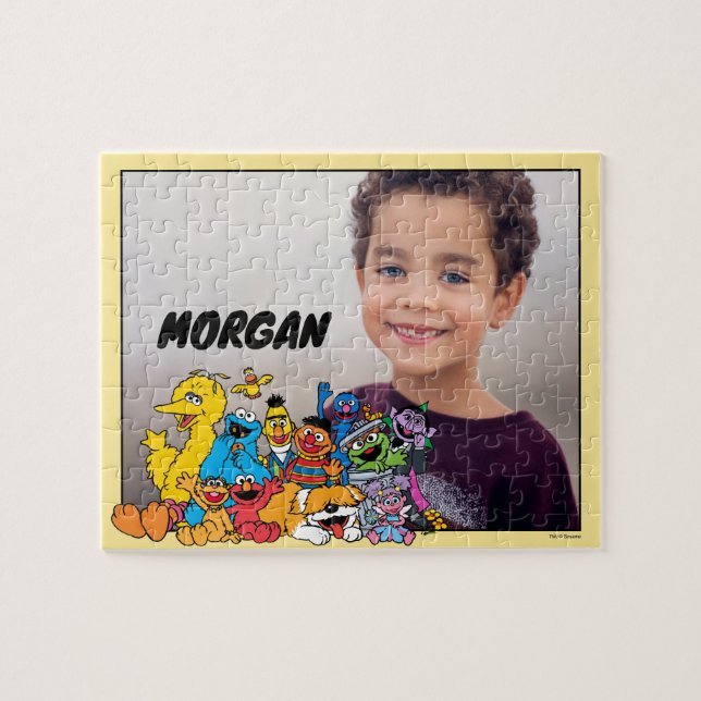 Puzzle Rue Sésame | Pâtes sésame | Ajouter Votre Nom (Horizontal)