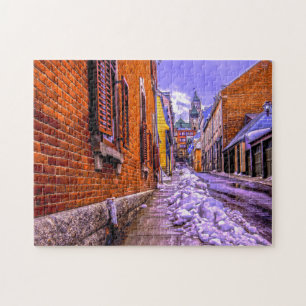 Puzzle Rues de la vieille ville de Québec.
