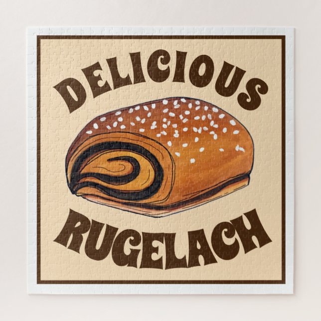 Puzzle Rugelach Juif Polonais Croissant Rouleau Pâtisseri (Vertical)