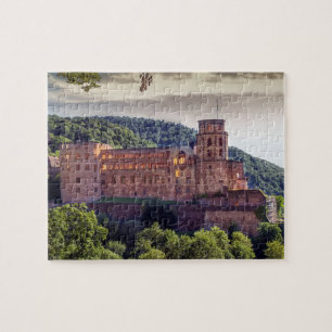 Puzzle Ruines célèbres de château, Heidelberg, Allemag