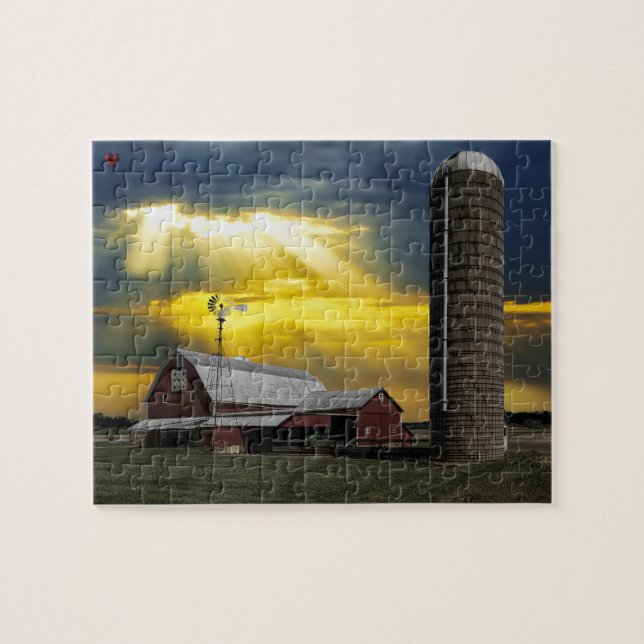 Puzzle Rustic Barn Ohio (Horizontal)