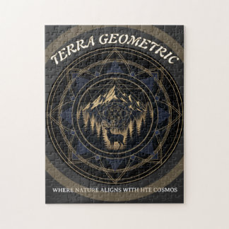 Puzzle Sacred Geometry Nature Fusion • Mountains & Forest