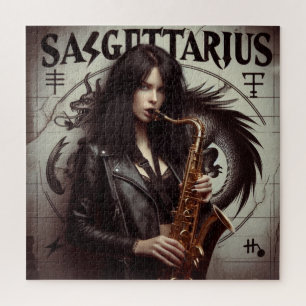Puzzle Sagittaire Zodiaque Musicien Saxophone