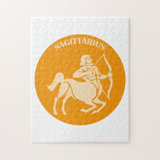 Puzzle Sagittarius, Zodiac Sign, Horoscope, Astrology (Vertical)