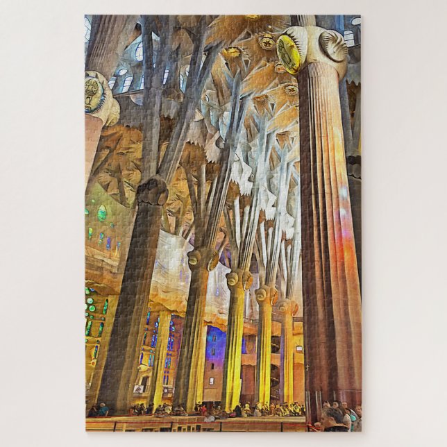 Puzzle Sagrada Familia. Intérieur. Vue 9. (Vertical)