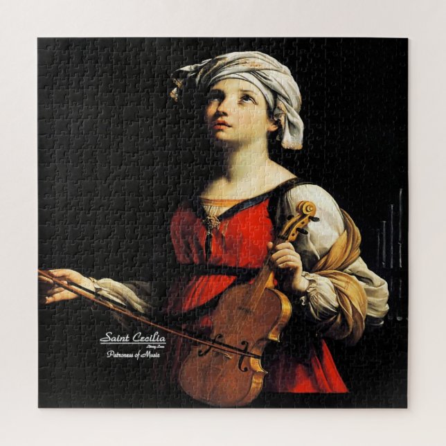 Puzzle Saint Cecilia Patroness de la musique (Vertical)