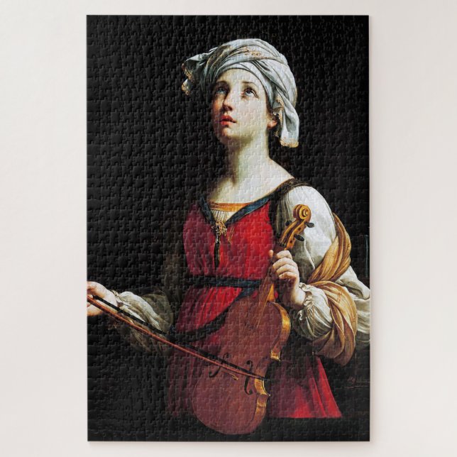 Puzzle Saint Cecilia (St. Cecilia), Guido Reni (Vertical)