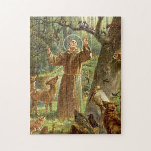 Puzzle Saint François d'Assise prêchant aux animaux