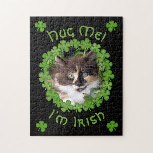 Puzzle Saint Patrick’s Day Kitten Hug