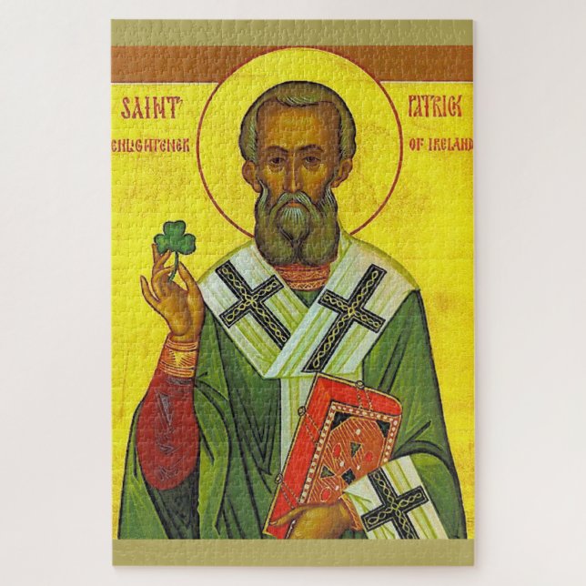 Puzzle Saint Patrick, Shamrock (Vertical)
