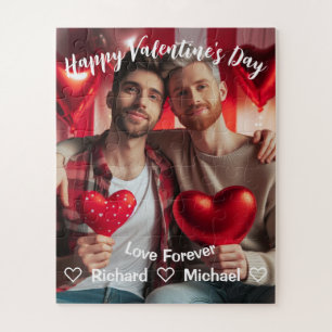 Puzzle Saint Valentin   Red Hearts LGBT Photo personnalis