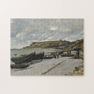 Puzzle Sainte-Adresse de Monet - Bateaux Mer Ciel nuageux