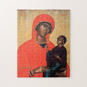 Puzzle Sainte Anna et l'icône byzantine Theotokos