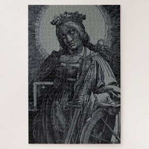 Puzzle Sainte Catherine d'Alexandrie par Lucas van Leyden