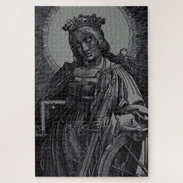 Puzzle Sainte Catherine d'Alexandrie par Lucas van Leyden (Vertical)