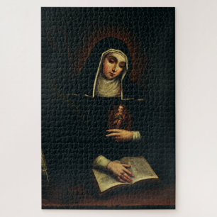 Puzzle Sainte Gertrude la Grande bénédictine allemande