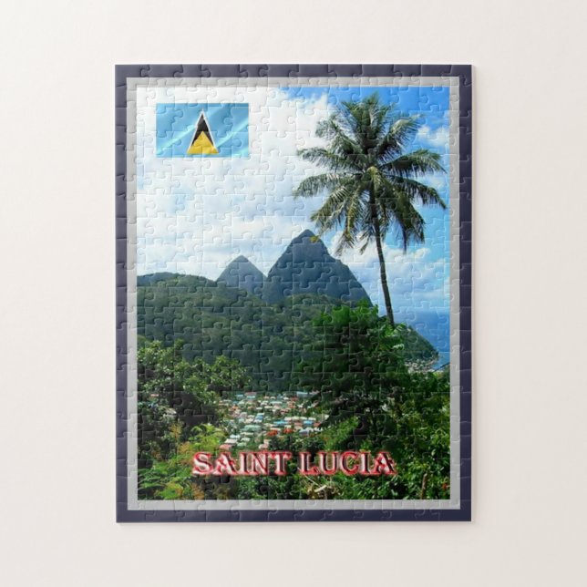 Puzzle Sainte-Lucie - Panorama - (Vertical)