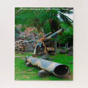 Puzzle Saipan Îles Mariannes. Vœux de Noël