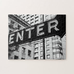 Puzzle Saisir l'illustration typographique de l'empreinte