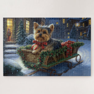 Puzzle Saison de Noël du Yorkshire Terrier